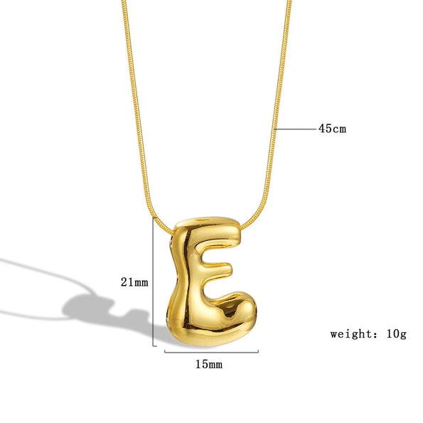 Bubble Letter Necklace