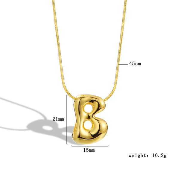 Bubble Letter Necklace