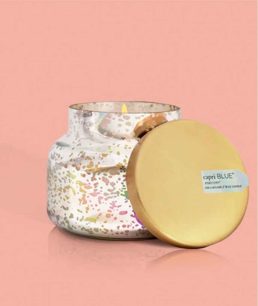 Capri Blue Iridescent Volcano Candle 19oz.