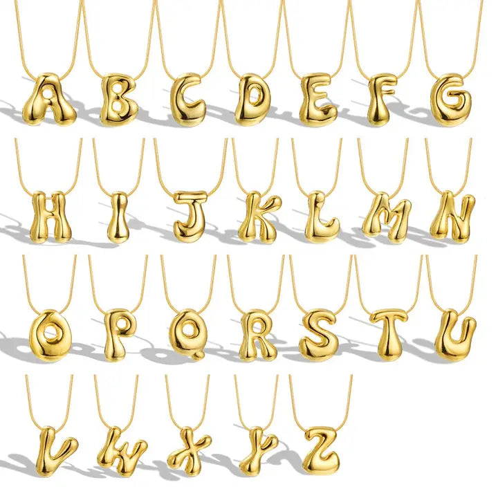 Bubble Letter Necklace