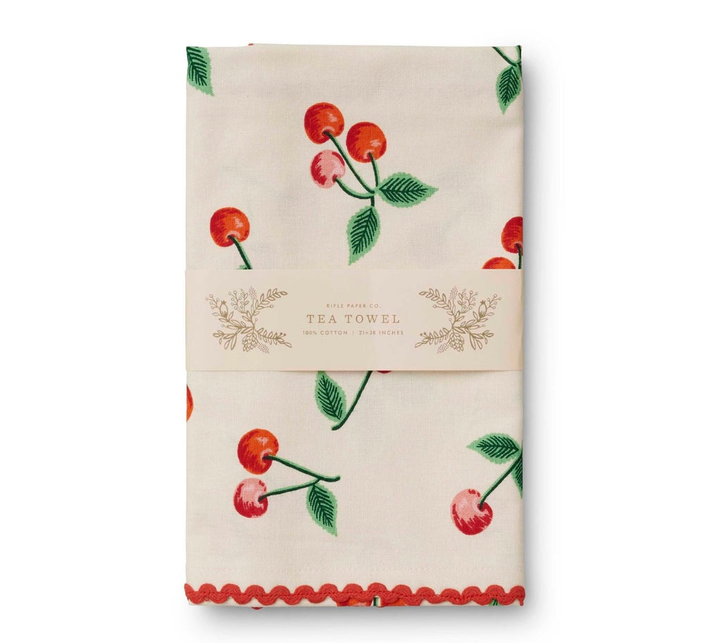 Rifle Paper Co. Cherries Tea Towel
