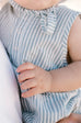 Seersucker One Piece Marine Bl  3-6mo