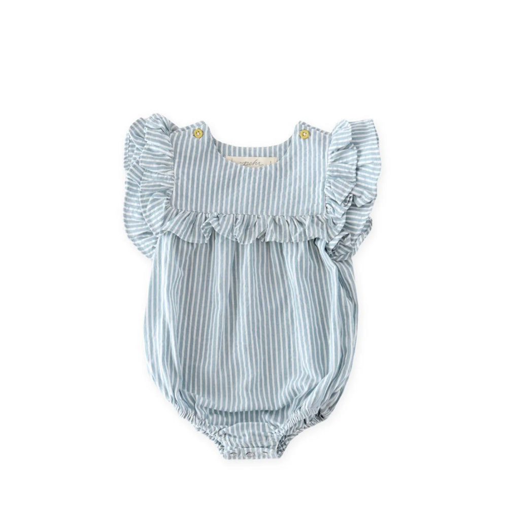 Seersucker Flutter One Piece Marine