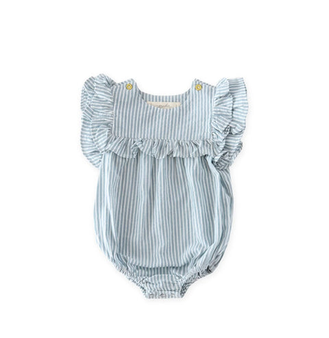 Seersucker Flutter One Piece Marine