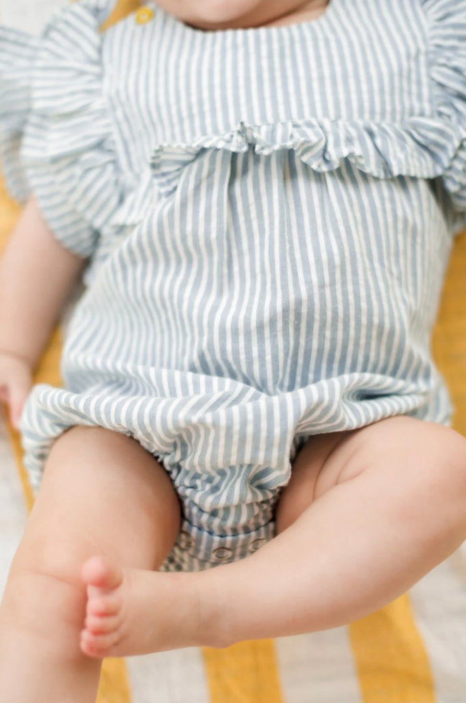 Seersucker Flutter One Piece Marine