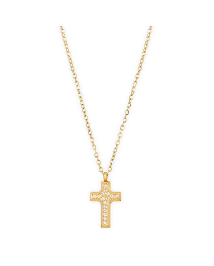 Wyatt Mini Cross Pendant Necklace