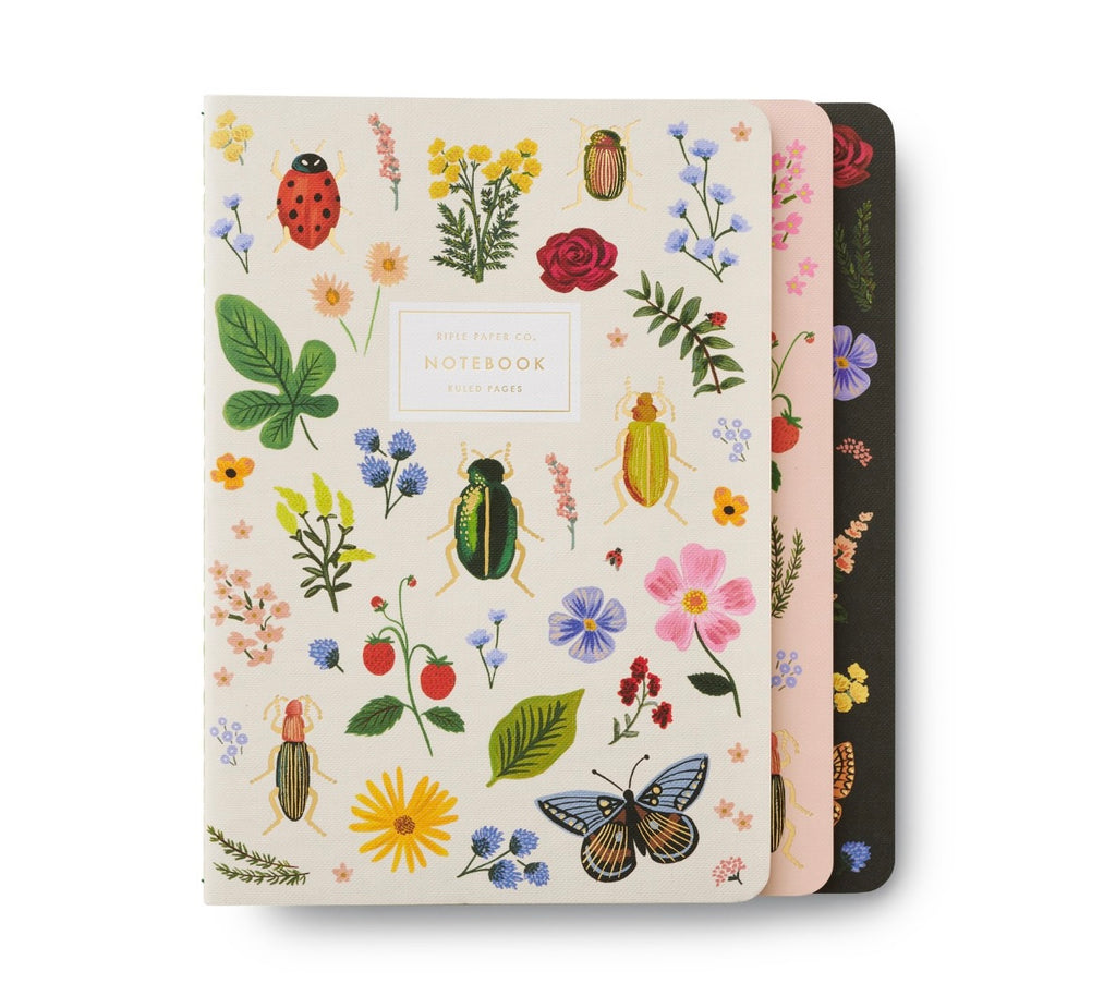 Rifle Paper Co Stitched Curio Notebook Set 3