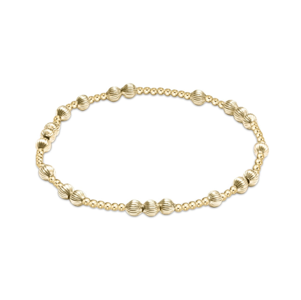 Enewton Hope Unwritten Dignity 4mm bead bracelet - gold