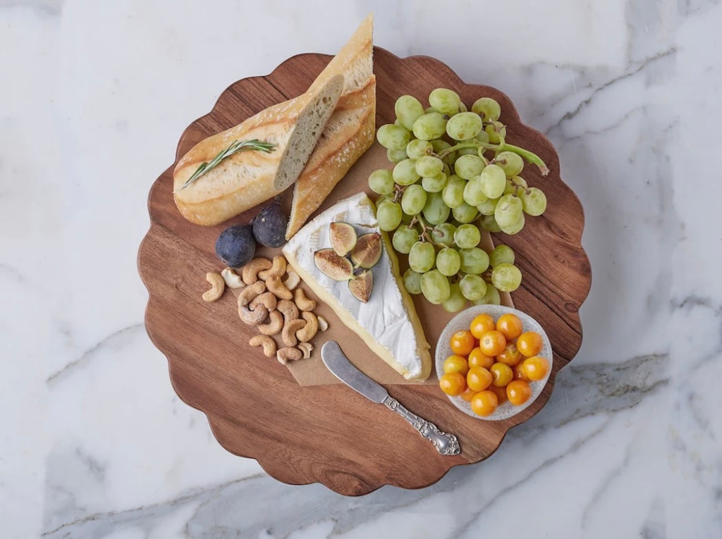 Natural Scalloped Trivet Large