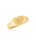 Vesper Heart Signet Ring