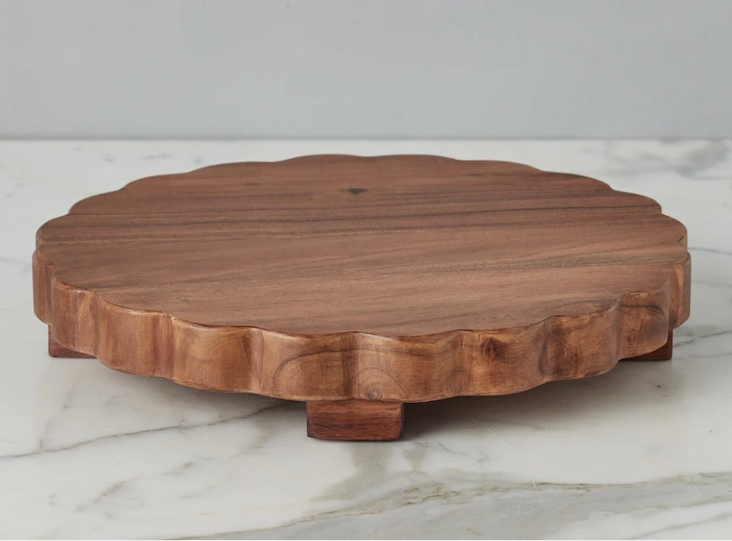 Natural Scalloped Trivet Large