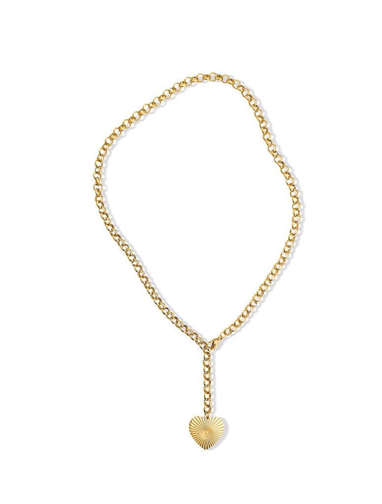 Shiloh Heart Lariat Necklace