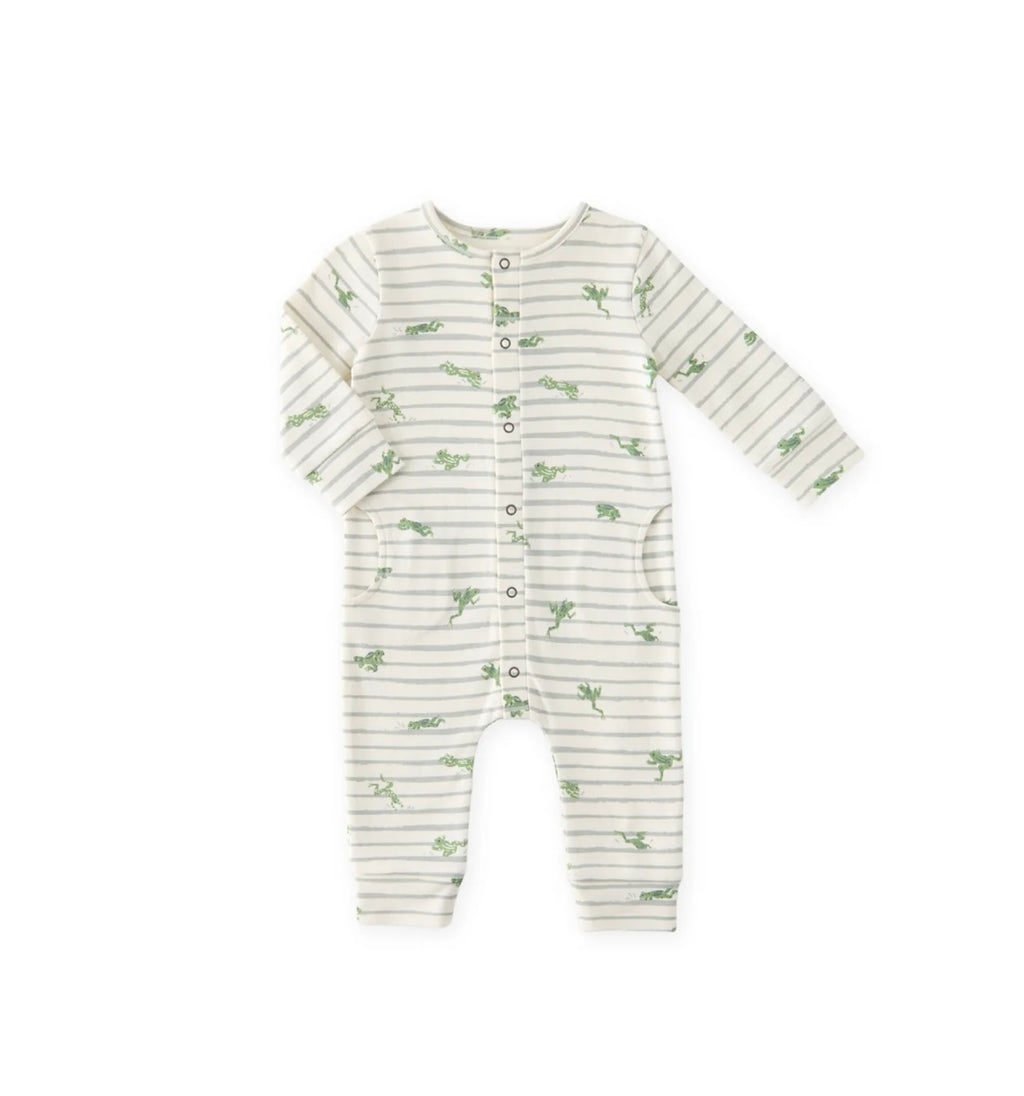 Leap Frog Placket Romper 3-6 Mo