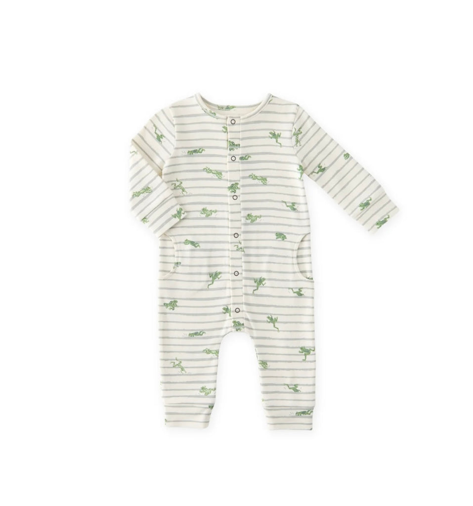 Leap Frog Placket Romper 3-6 Mo