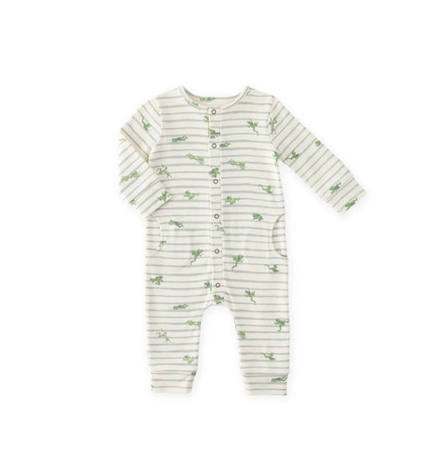 Leap Frog Placket Romper 3-6 Mo