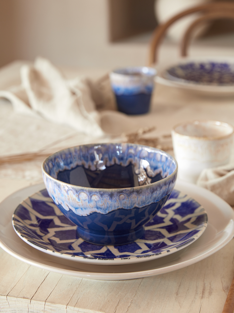 Latte Bowls Denim Set 4