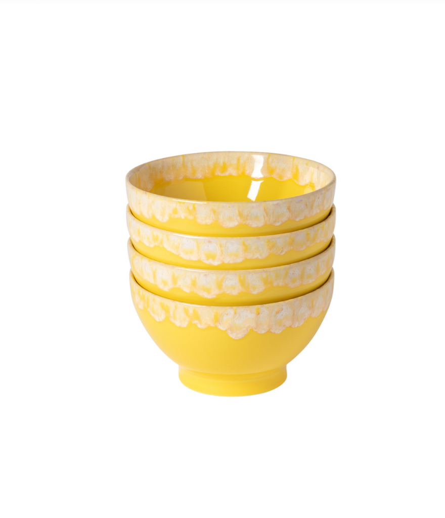 Latte Bowls Yellow Set of 4
