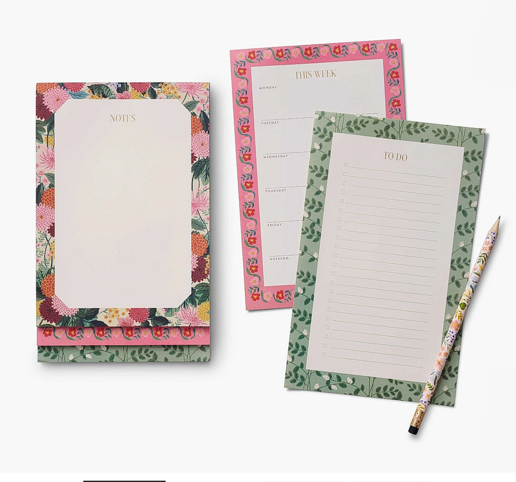 Dahlia Tired Notepad
