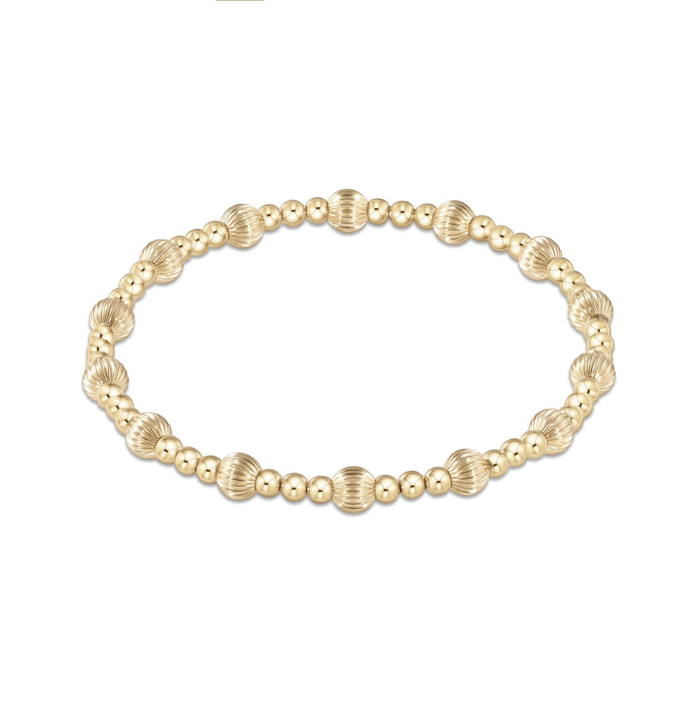 Enewton Dignity Sincerity Pattern 5mm Bead Bracelet - gold