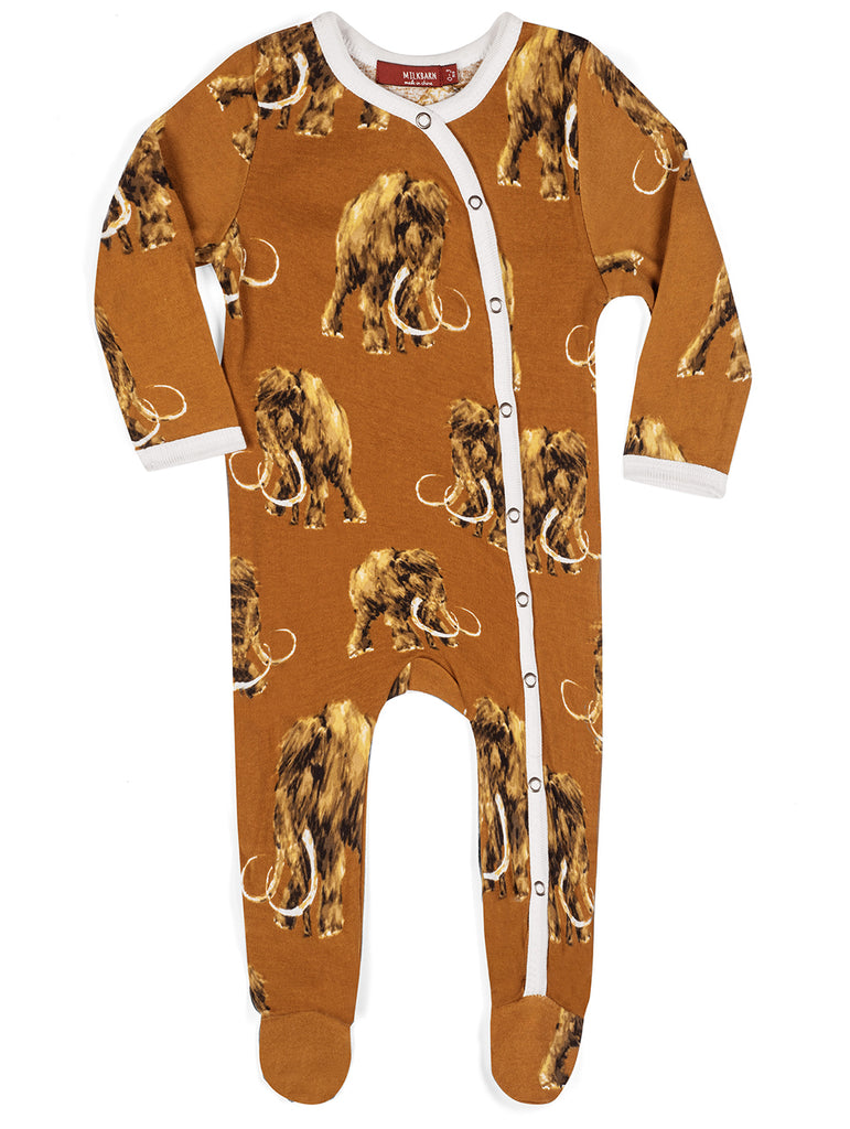 Milkbarn Snapped Footed Romper