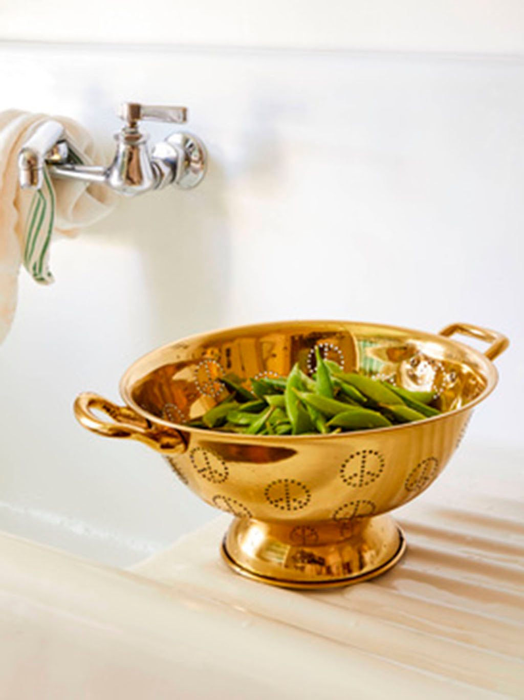 Brass Peace Colander