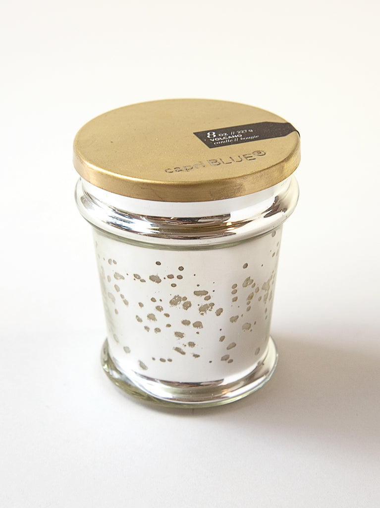 Volcano Found Glass Candle