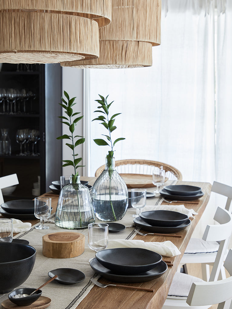 Livia Black Pasta Bowl 9"