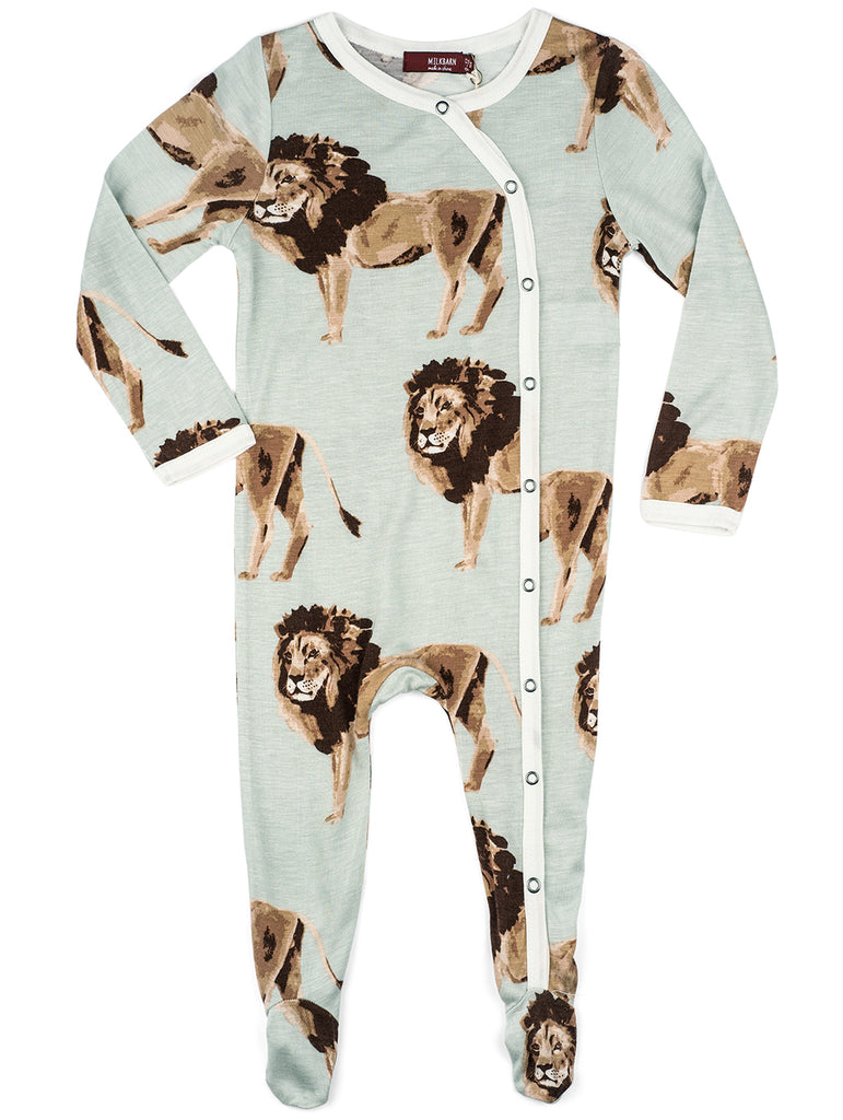 Milkbarn Snapped Footed Romper