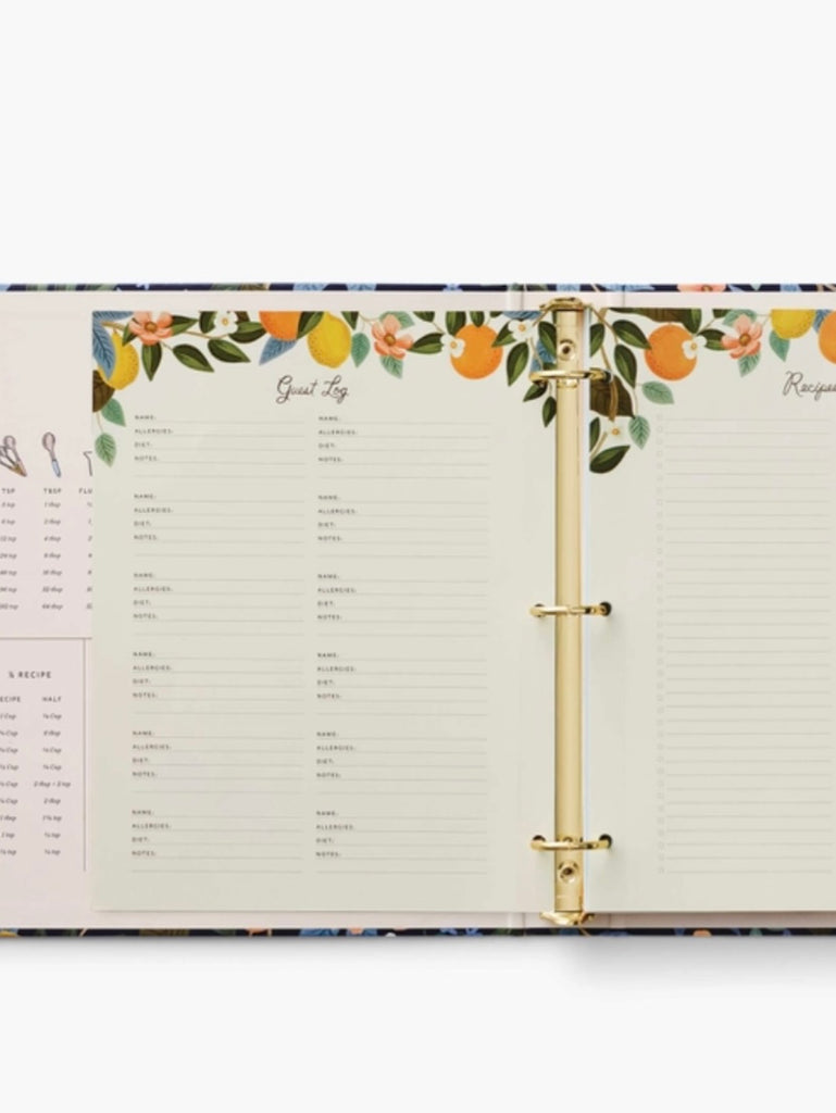 Citrus Grove Recipe Binder