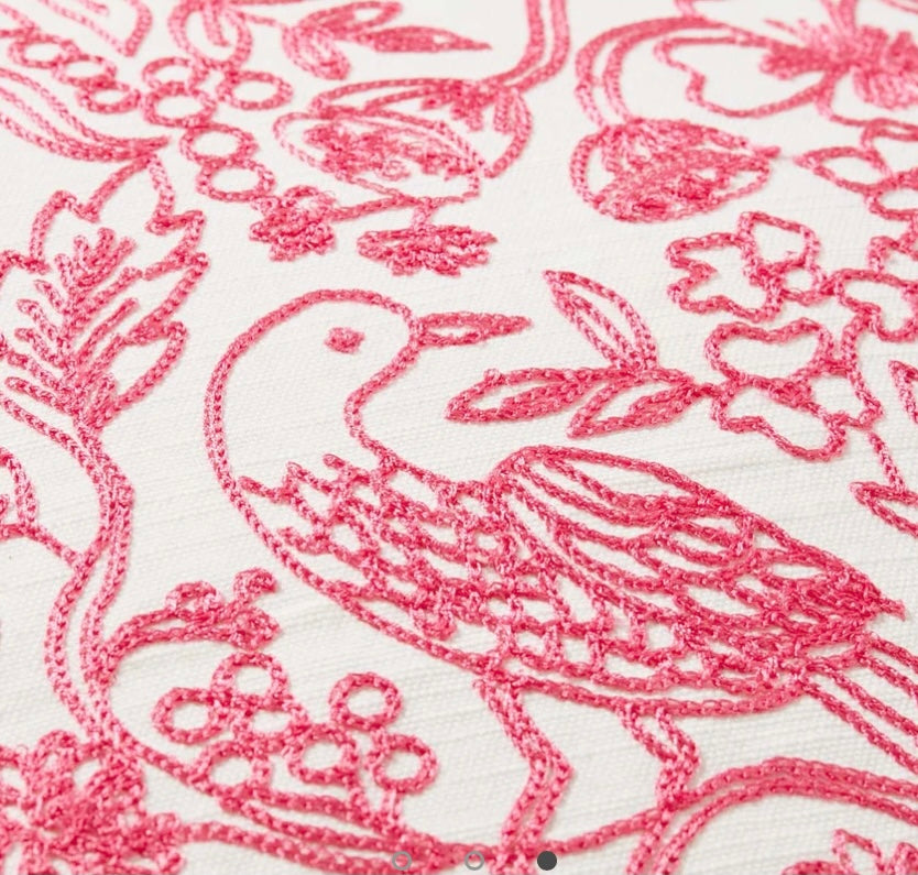 Rifle Paper Co. Pink Heart Pillow