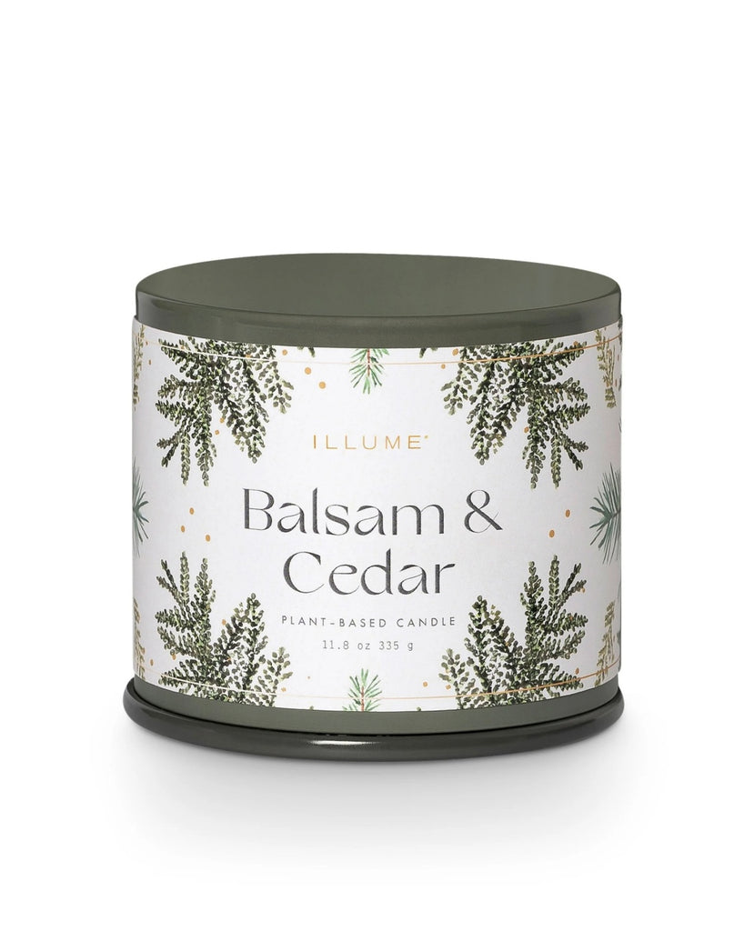 Illume Balsam & Cedar Vanity Tin Lg.