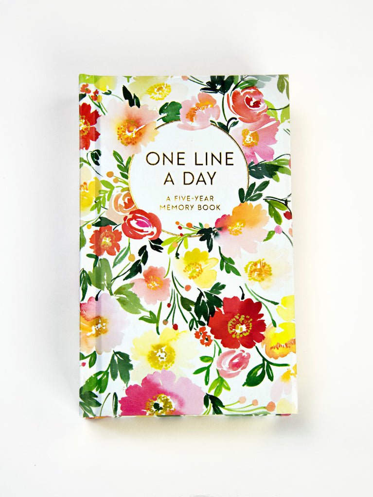 Floral One Line A Day: A Five Year Memory Book