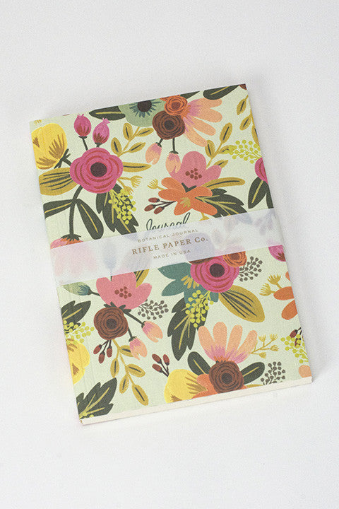 Mint Floral Notebook