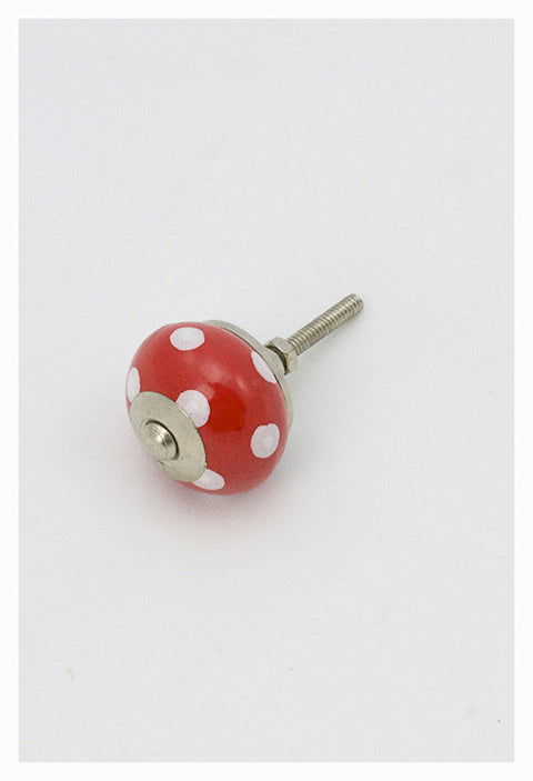 Dotted Red Knob