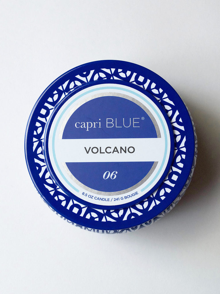 Volcano Printed Travel Tin Candle
