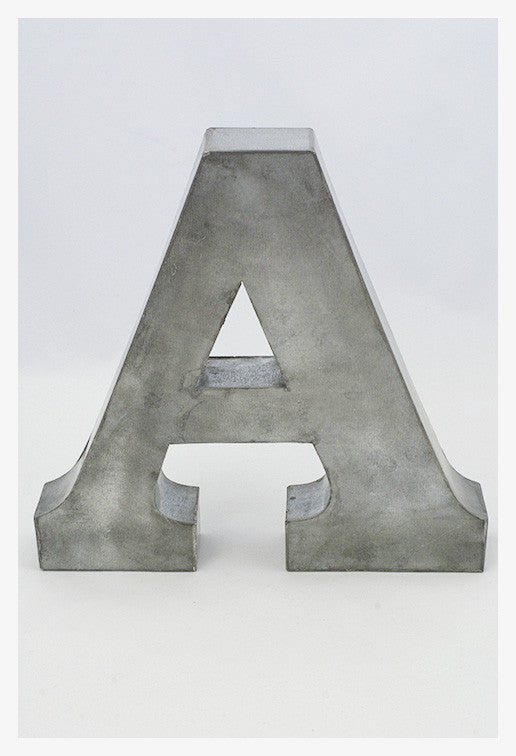 Metal Zinc Alphabet Letter 