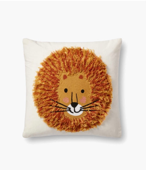 Rifle Paper Co. Leo Lion Embroidered Pillow